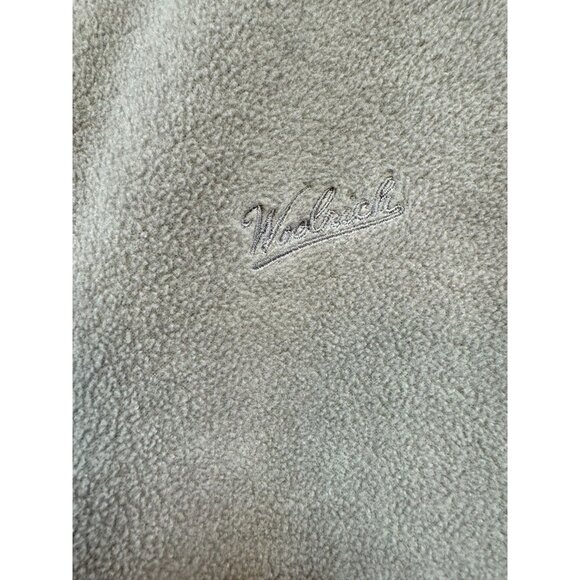 Woolrich Mens Fleece Vest Full-Zip Sleeveless Jacket L Sage Green Outdoor - Picture 3 of 12